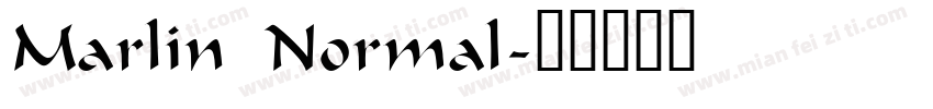 Marlin Normal字体转换
